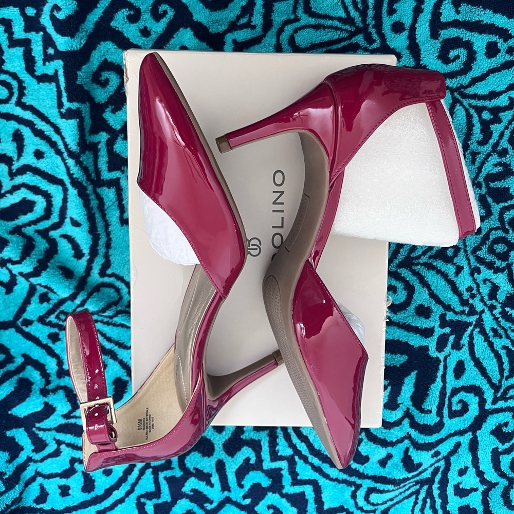 NEW 👠 Red Heels with Front Ankle Strap Design